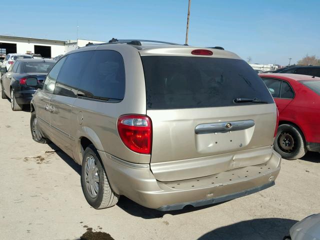 2C8GP64L15R494205 - 2005 CHRYSLER TOWN & COU GOLD photo 3