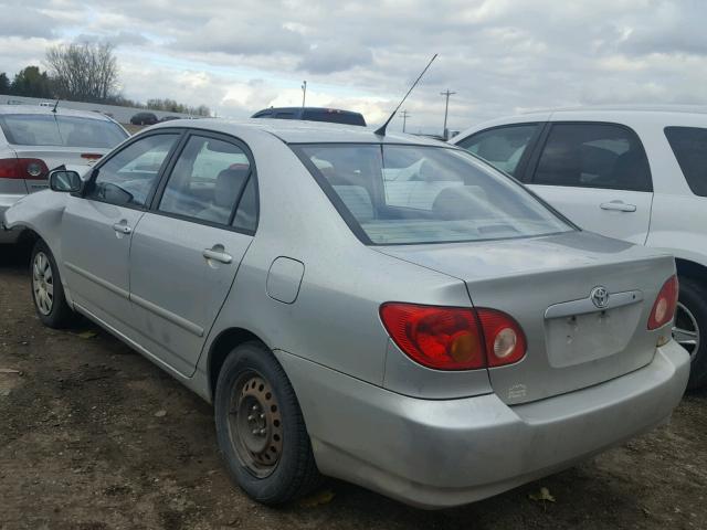 1NXBR32E54Z207776 - 2004 TOYOTA COROLLA SILVER photo 3