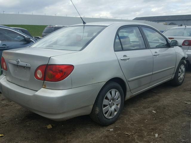 1NXBR32E54Z207776 - 2004 TOYOTA COROLLA SILVER photo 4