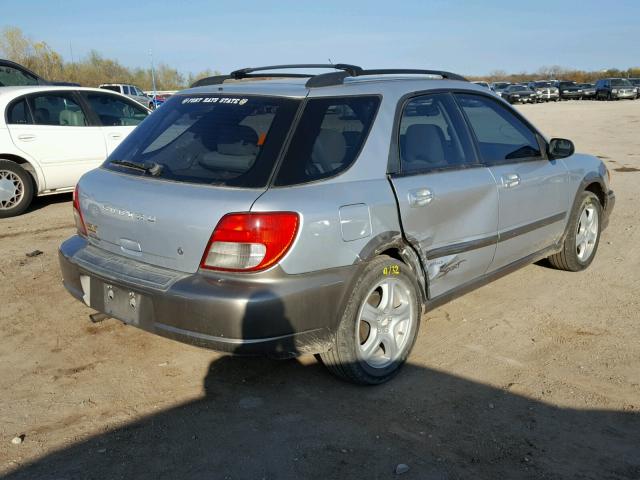 JF1GG68552H829654 - 2002 SUBARU IMPREZA OU SILVER photo 4