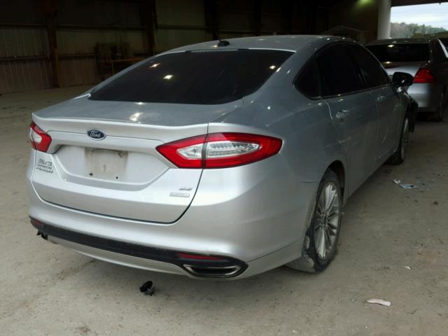 3FA6P0H92ER196075 - 2014 FORD FUSION SE SILVER photo 4