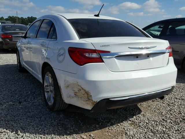 1C3CCBAB1DN648234 - 2013 CHRYSLER 200 LX WHITE photo 3