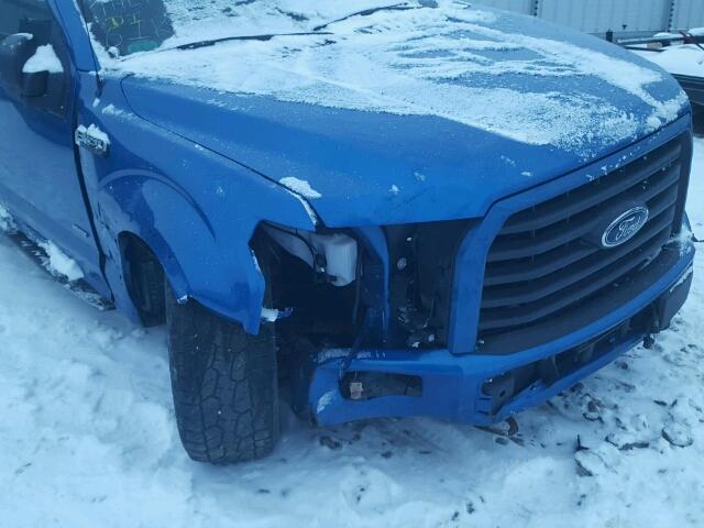 1FTEW1EP7FFB74279 - 2015 FORD F150 SUPER BLUE photo 9