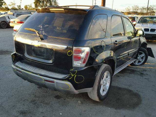 2CNDL63F656104997 - 2005 CHEVROLET EQUINOX BLACK photo 4