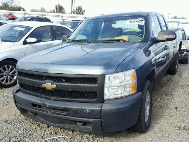 1GCEK19019E150157 - 2009 CHEVROLET SILVERADO BLUE photo 2