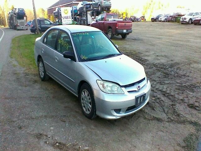 2HGES16515H523606 - 2005 HONDA CIVIC LX SILVER photo 1