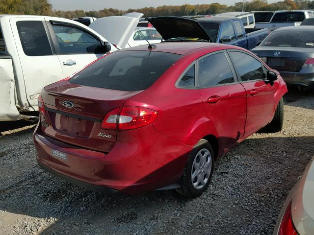 3FADP4BJ8DM220019 - 2013 FORD FIESTA SE MAROON photo 4