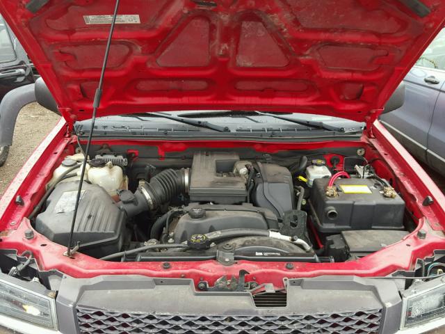 1GCDT136068128456 - 2006 CHEVROLET COLORADO RED photo 7