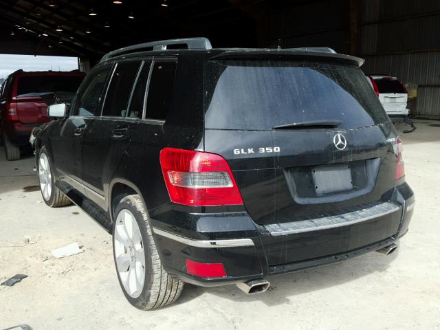 WDCGG8HBXAF374672 - 2010 MERCEDES-BENZ GLK 350 4M BLACK photo 3