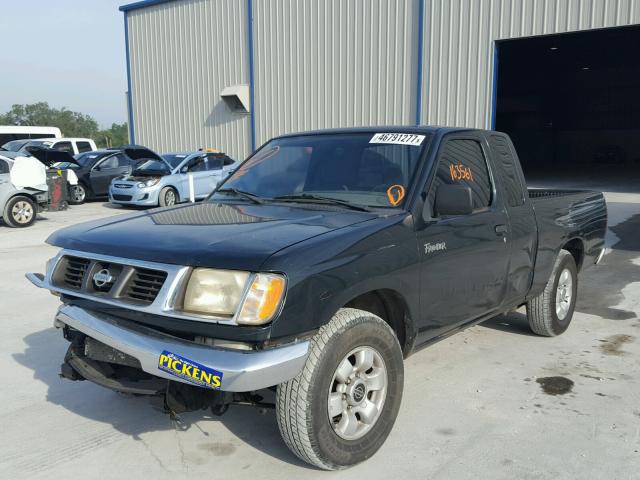 1N6DD26S8XC344207 - 1999 NISSAN FRONTIER K GREEN photo 2