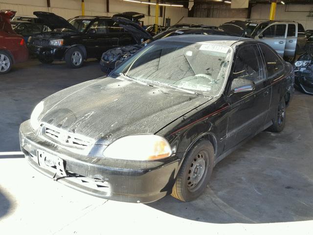 1HGEJ8242TL001611 - 1996 HONDA CIVIC EX BLACK photo 2