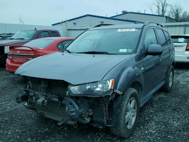 JA4AT2AW5AZ016549 - 2010 MITSUBISHI OUTLANDER GRAY photo 2