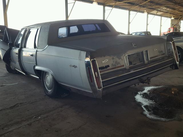 1G6DW51Y7H9710430 - 1987 CADILLAC BROUGHAM BLUE photo 3