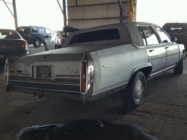 1G6DW51Y7H9710430 - 1987 CADILLAC BROUGHAM BLUE photo 4