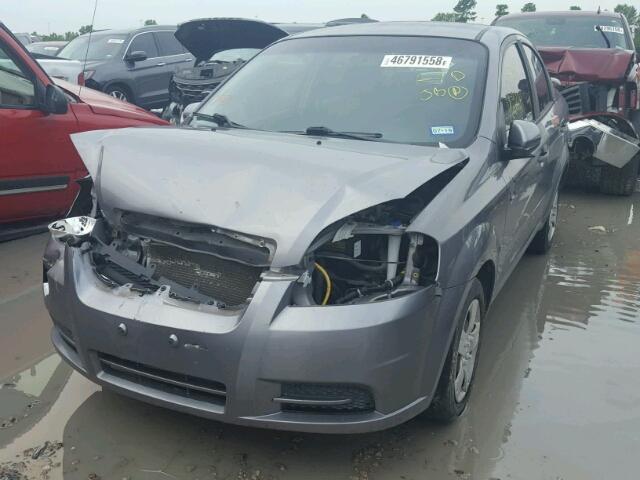 KL1TD56E59B379622 - 2009 CHEVROLET AVEO LS BLUE photo 2