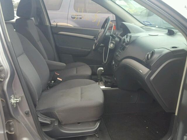 KL1TD56E59B379622 - 2009 CHEVROLET AVEO LS BLUE photo 5