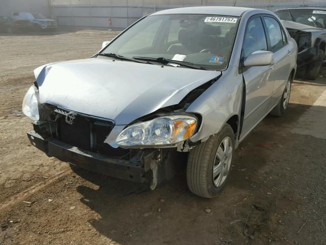 2T1BR32E78C858348 - 2008 TOYOTA COROLLA CE GRAY photo 2