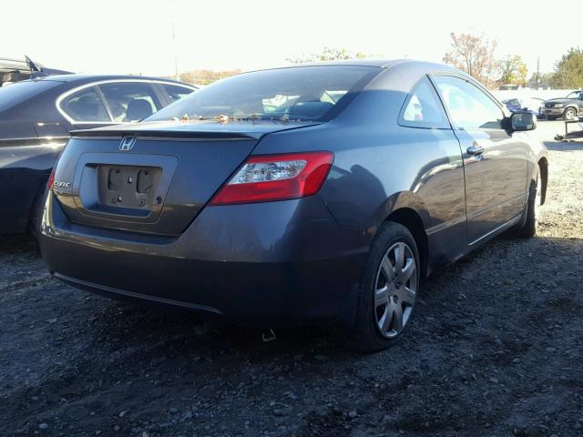 2HGFG12669H540735 - 2009 HONDA CIVIC LX GRAY photo 4