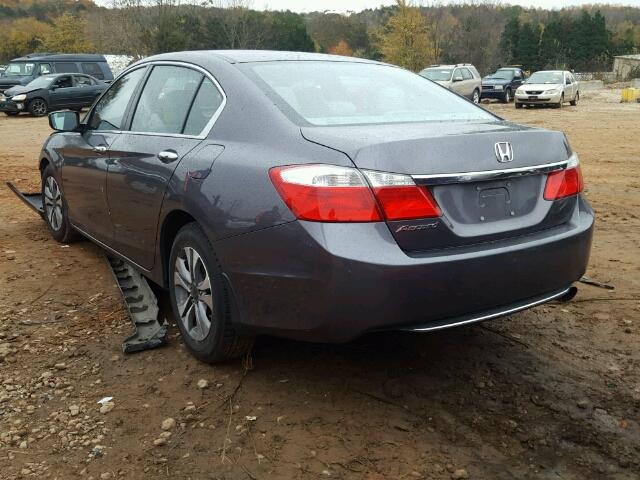 1HGCR2F32FA061290 - 2015 HONDA ACCORD LX GRAY photo 3