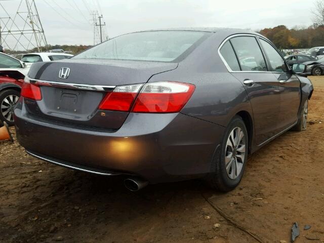 1HGCR2F32FA061290 - 2015 HONDA ACCORD LX GRAY photo 4