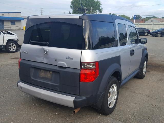 5J6YH18328L002093 - 2008 HONDA ELEMENT LX SILVER photo 4