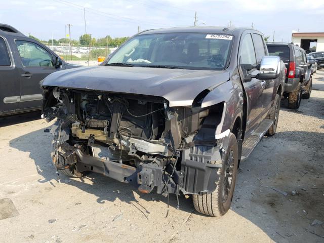 1N6AA1E56HN504172 - 2017 NISSAN TITAN SV BROWN photo 2