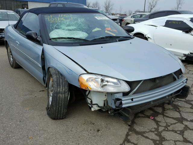 1C3EL65R32N329342 - 2002 CHRYSLER SEBRING LI BLUE photo 1