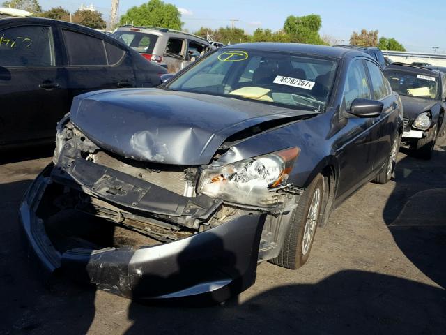 1HGCP26329A081887 - 2009 HONDA ACCORD LX GRAY photo 2