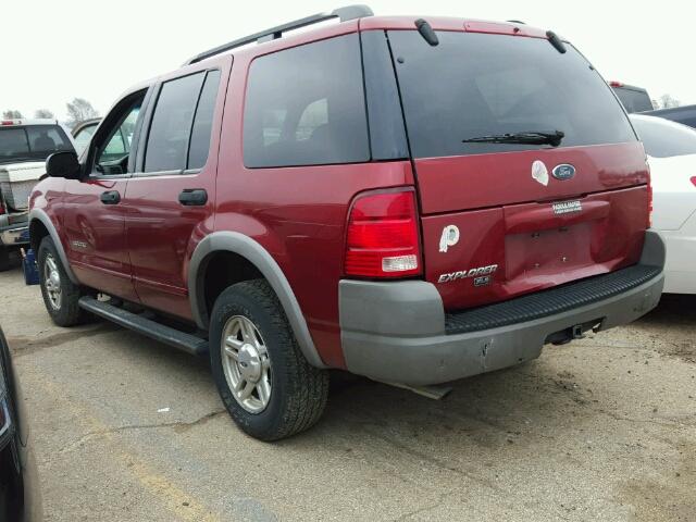 1FMZU72E72ZB48931 - 2002 FORD EXPLORER X RED photo 3