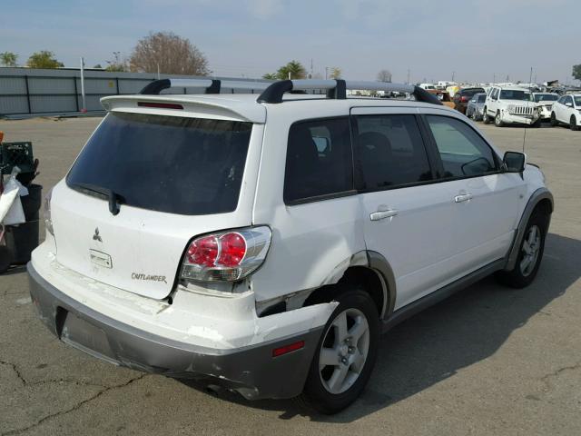 JA4LX41G03U027251 - 2003 MITSUBISHI OUTLANDER WHITE photo 4