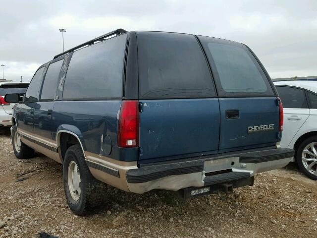 1GNEC16K1PJ395717 - 1993 CHEVROLET SUBURBAN C GREEN photo 3