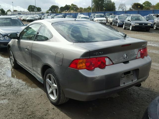 JH4DC54872C038220 - 2002 ACURA RSX GRAY photo 3