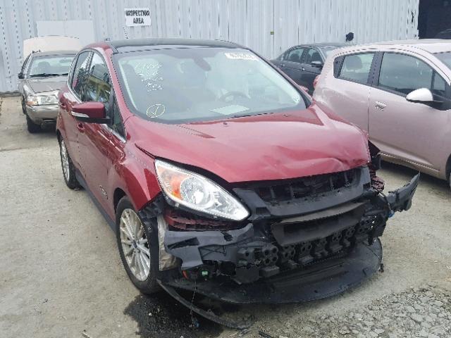 1FADP5CU6FL122075 - 2015 FORD C-MAX PREM BURGUNDY photo 1