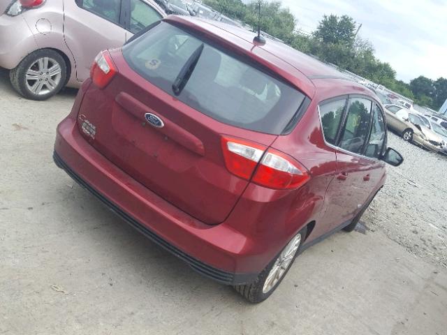 1FADP5CU6FL122075 - 2015 FORD C-MAX PREM BURGUNDY photo 4