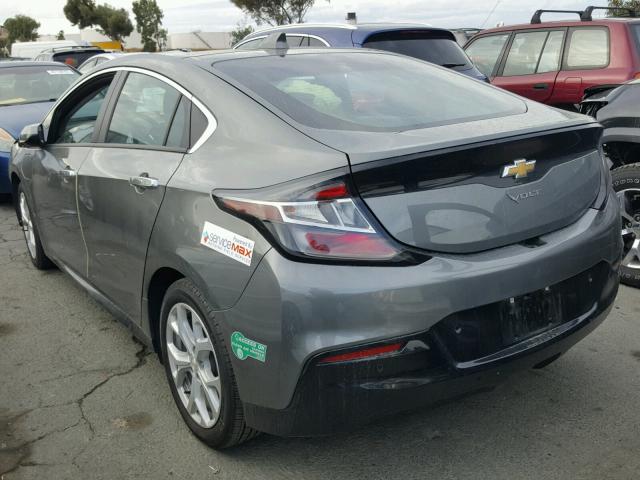 1G1RD6S58HU162771 - 2017 CHEVROLET VOLT PREMI GRAY photo 3