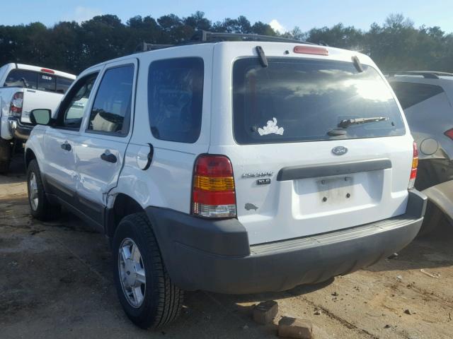 1FMYU02163KB43844 - 2003 FORD ESCAPE XLS WHITE photo 3