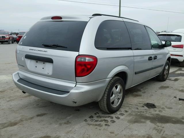 1D4GP24R16B717666 - 2006 DODGE GRAND CARA SILVER photo 4