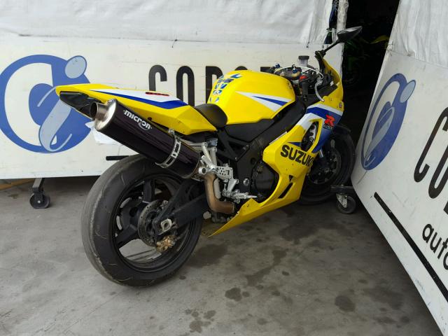 JS1GN7CA752105010 - 2005 SUZUKI GSX-R600 K YELLOW photo 4