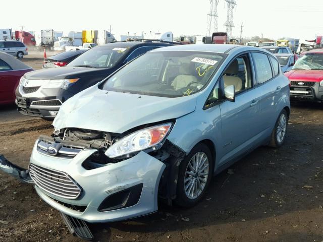 1FADP5AU5EL506382 - 2014 FORD C-MAX SE GREEN photo 2