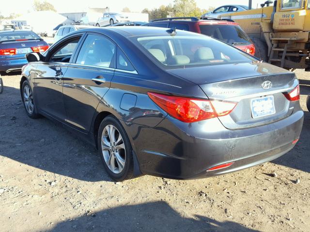 5NPEC4ACXDH630338 - 2013 HYUNDAI SONATA SE BLACK photo 3