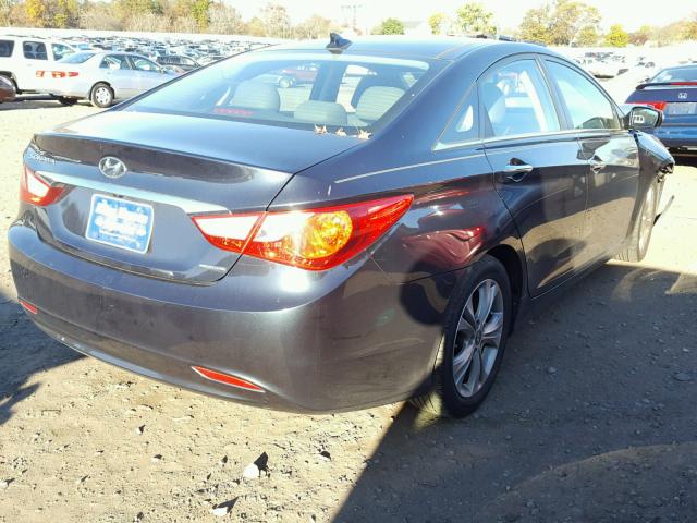 5NPEC4ACXDH630338 - 2013 HYUNDAI SONATA SE BLACK photo 4