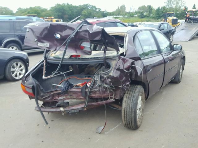 1G1NE52J3X6111247 - 1999 CHEVROLET MALIBU LS 紫色 照片 4