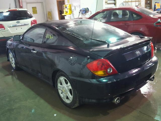 KMHHN65F83U068222 - 2003 HYUNDAI TIBURON BLUE photo 3