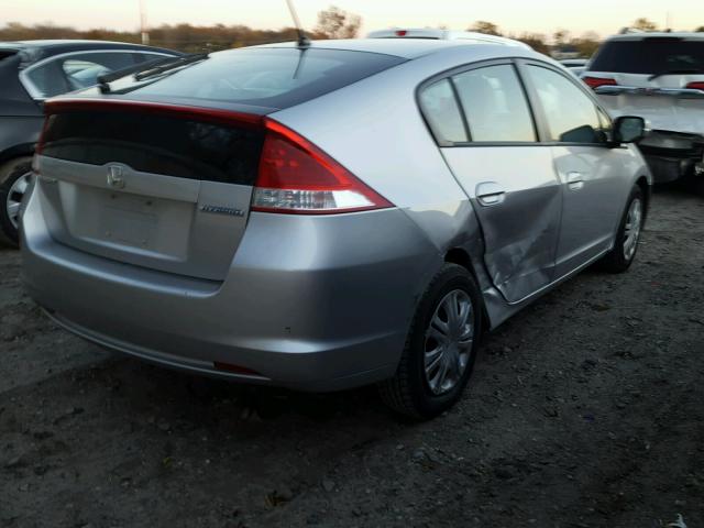 JHMZE2H55AS005476 - 2010 HONDA INSIGHT LX SILVER photo 4