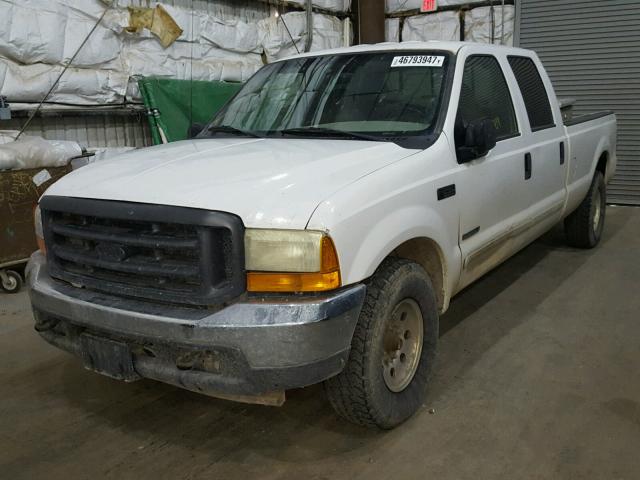 1FTNW20F61ED35093 - 2001 FORD F250 SUPER WHITE photo 2