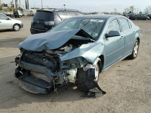 1G1ZJ57759F151889 - 2009 CHEVROLET MALIBU 2LT GREEN photo 2