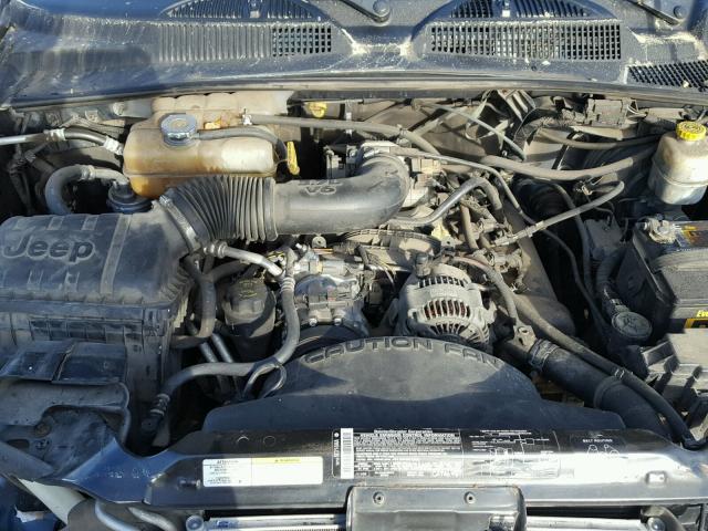 1J4GL48K35W503734 - 2005 JEEP LIBERTY SP BLUE photo 7