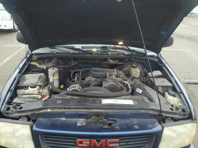 1GKCT18W21K206224 - 2001 GMC JIMMY BLUE photo 7