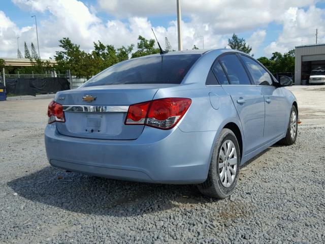 1G1PC5SH4B7225692 - 2011 CHEVROLET CRUZE LS SILVER photo 4