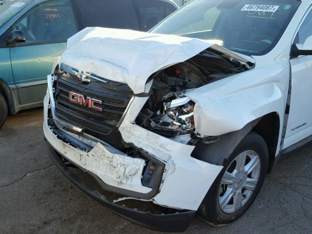 2GKALMEK6G6299206 - 2016 GMC TERRAIN SL WHITE photo 9